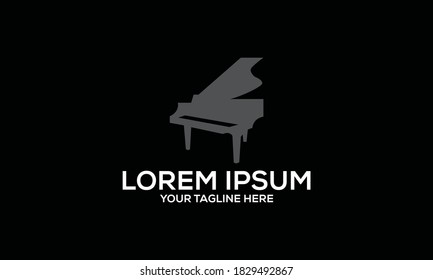 Piano Table Vector Logo Design Inspiration