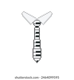Piano tie simulator, pixel art accessory