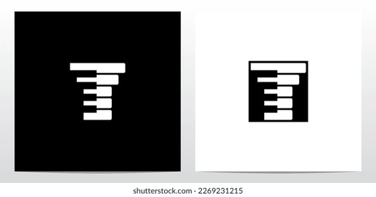 Piano Tuts Keys Letter Logo Design Y