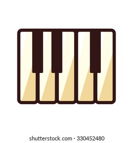 Piano Tuts Vector Icon