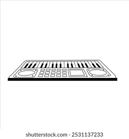 piano vector art drawing design