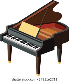 Piano Vector Design illustration art