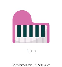 Piano vector Flat Icon Design illustration. Symbol on White background EPS 10 File 