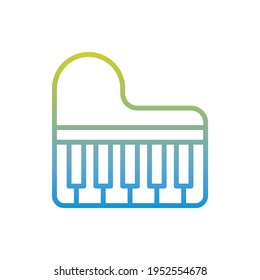 Piano Vektorgrafiksymbol Symbol Stil Illustration. EPS10-Datei