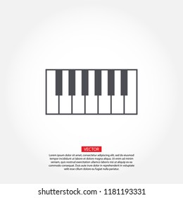 piano vector icon