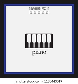 piano vector icon