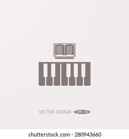 piano vector icon