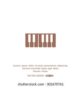 piano vector icon