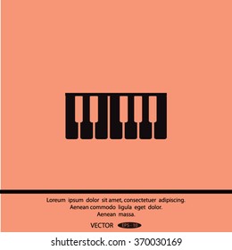 piano vector icon