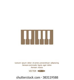 piano vector icon