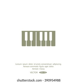 piano vector icon