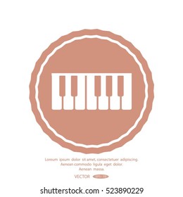 piano vector icon