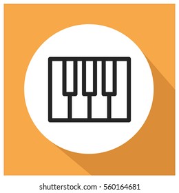 Piano vector icon
