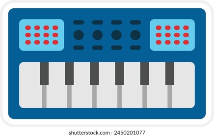 Piano vector icon. Can be used for printing, mobile and web applications.