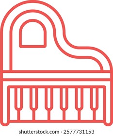 Piano vector icon. Can be used for printing, mobile and web applications.