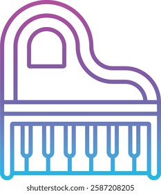 Piano vector icon. Can be used for printing, mobile and web applications.