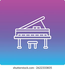 Piano vector icon. Can be used for printing, mobile and web applications.