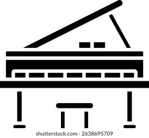 Piano vector icon. Can be used for printing, mobile and web applications.