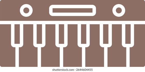 Ícone de vetor de piano. Pode ser usado para impressão, aplicativos móveis e da Web.