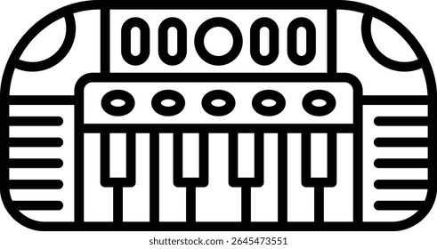 Piano vector icon. Can be used for printing, mobile and web applications.