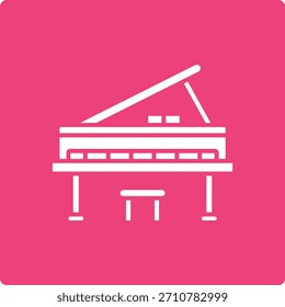 Icono de Vector de piano. Se puede utilizar para aplicaciones de impresión, móviles y de Web.