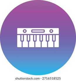 Icono de Vector de piano. Se puede utilizar para aplicaciones de impresión, móviles y de Web.