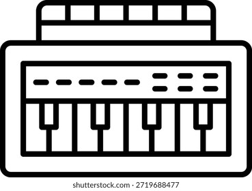 Icono de Vector de piano. Se puede utilizar para aplicaciones de impresión, móviles y de Web.