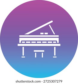 Icono de Vector de piano. Se puede utilizar para aplicaciones de impresión, móviles y de Web.