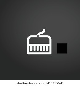 Piano vector icon. Piano concept stroke symbol design. Thin graphic elements vector illustration, outline pattern for your web site design, logo, UI. EPS 10.