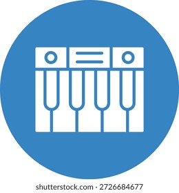 Ilustración de diseño de icono de Vector de piano