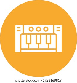 Ilustración de diseño de icono de Vector de piano