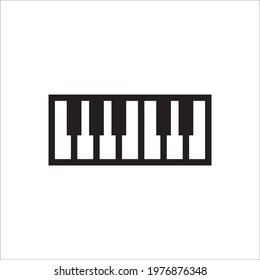 Piano vector icon. Piano flat sign design isolated illustration. Piano symbol pictogram