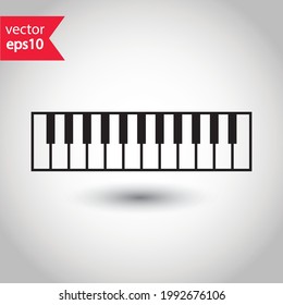 Piano vector icon. Piano flat sign design isolated illustration. Piano symbol pictogram