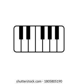 Piano vector icon illustration. Isolated piano outline vector illustration. Piano  line template design. Musical Instruments icons vector