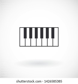 piano vector icon . Lorem Ipsum Illustration design