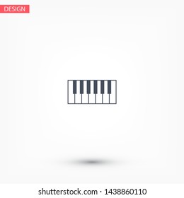 piano vector icon . Lorem Ipsum Illustration design