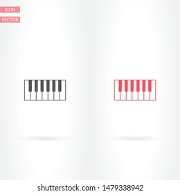 piano vector icon . Lorem Ipsum Illustration design