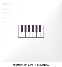 piano vector icon . Lorem Ipsum Illustration design