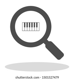 piano vector icon . Lorem Ipsum Illustration design