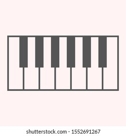 piano vector icon . Lorem Ipsum Illustration design
