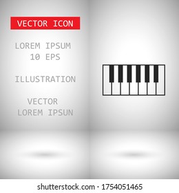 piano vector icon . Lorem Ipsum Illustration design