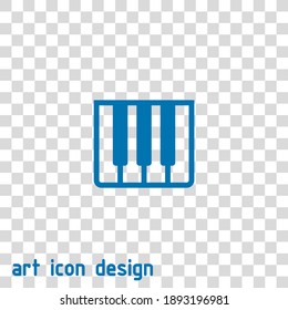 piano vector icon on an abstract background