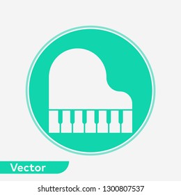 Piano vector icon sign symbol