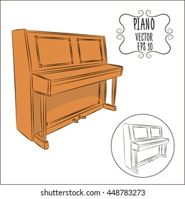 Piano vector illustration