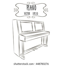 Piano vector illustration