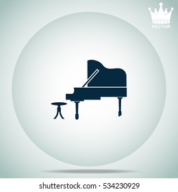 Piano  vector illustration.