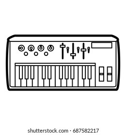 piano vector illustration