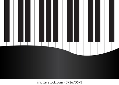 Piano vector illustration background music design