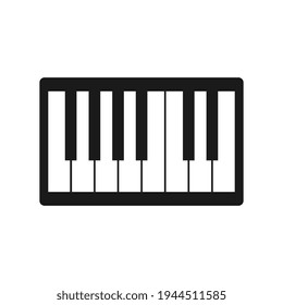 Piano vector illustration in flat design style.