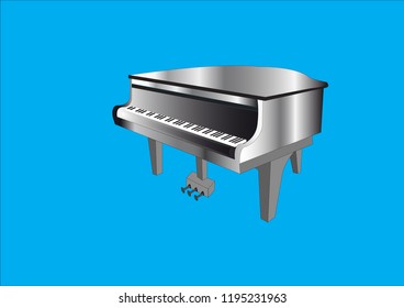 piano vector illustration. instrument